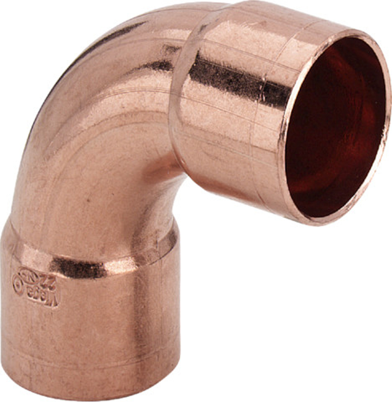 Oblouk 90° Viega pájené fitinky 95002A 22