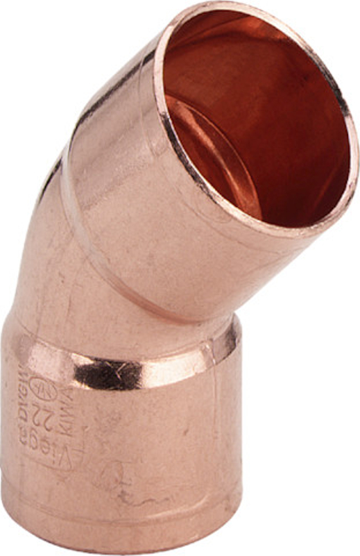 Oblouk&nbsp;45° Viega pájené fitinky 95041 22