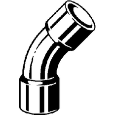 Oblouk&nbsp;45° Viega pájené fitinky 95041 22