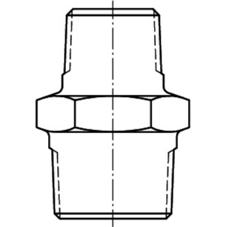 Vsuvka redukovaná černá Atusa Nr.245 MM 5/4˝ x 3/4˝ vnější závit