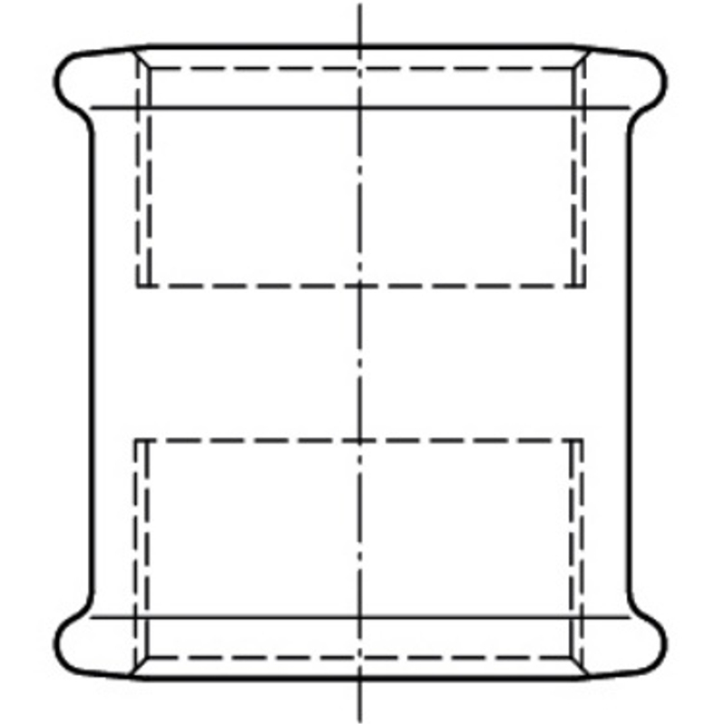 Nátrubek černý Atusa Nr.270 FF 3/8˝ vnitřní závit