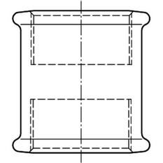 Nátrubek černý Atusa Nr.270 FF 6/4˝ vnitřní závit