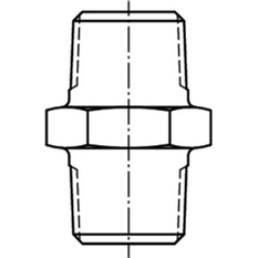 Vsuvka černá Atusa Nr.280 MM 5/4˝ vnější závit