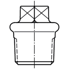 Zátka černá Atusa Nr.290 M 3/8˝ vnější závit
