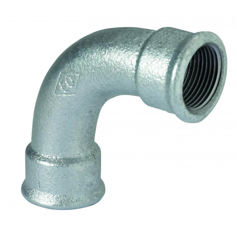 Oblouk dlouhý 90° pozinkovaný Atusa Nr.2 FF 3/4˝ vnitřní/vnitřní závit