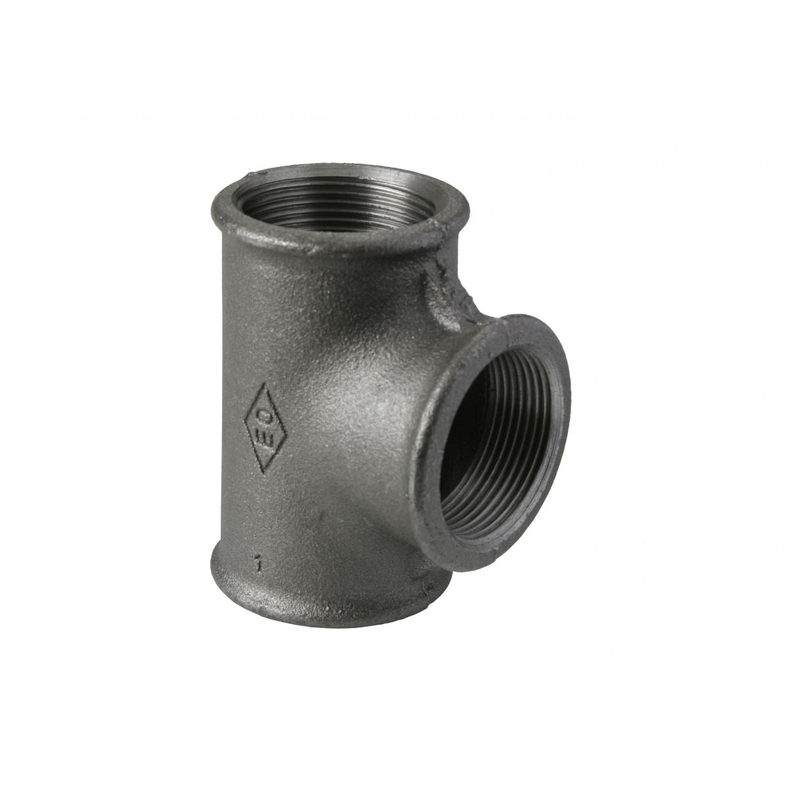 T-kus redukovaný černý Atusa Nr.130 FFF 3˝ x 5/4˝ x 3˝ vnitřní závit