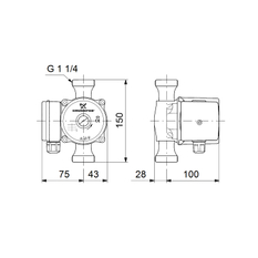 Čerpadlo oběhové Grundfos UP20-30N 150 1X230 50 9H