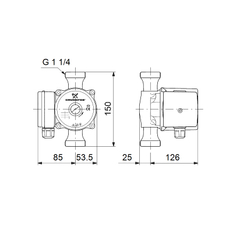 Čerpadlo oběhové Grundfos UP20-45 N 150 1x230V 50Hz 9H