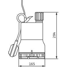 Ponorné motorové čerpadlo na splaškovou vodu Wilo Drain TM 32/8-10M, Rp 5/4˝, 1x230V, 0.37kW