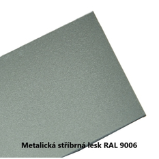 Těleso koupelnové PMH Avento 500 x 1210 mm, 311 W, klasické připojení, Metalická stříbrná lesklá RAL 9006