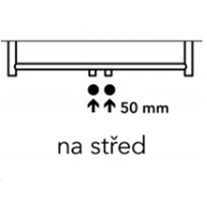 Těleso koupelnové PMH Kronos 600 x 1670 mm, 1016 W, středové připojení, Bílá lesklá RAL 9003