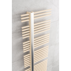 Těleso koupelnové PMH Kronos 600 x 1670 mm, 1016 W, středové připojení, Metalická stříbrná lesklá RAL 9006