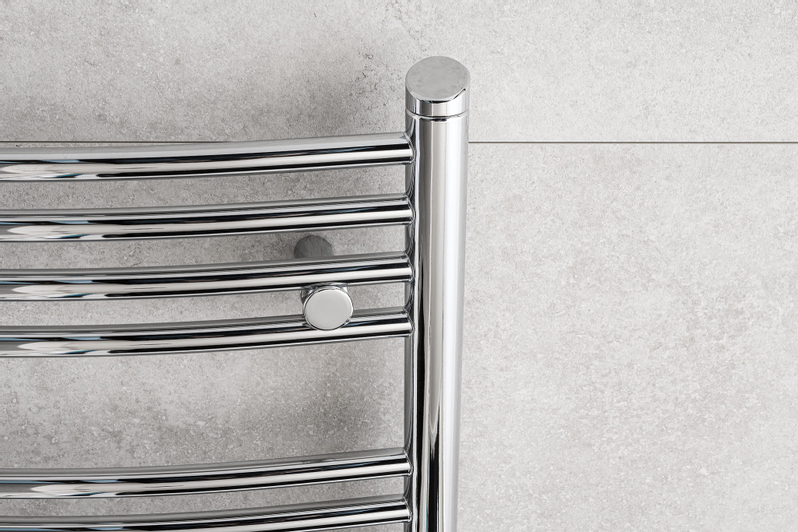 Těleso koupelnové PMH Danby 450 x 1640 mm, 497 W, klasické i středové připojení, Chrom