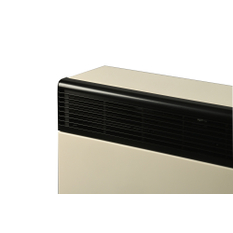 Plynové topidlo Karma Beta 2 Mechanik, o výkonu 2 kW, s odtahem spalin přes zeď a velmi jednoduchou obsluhou, slonová kost