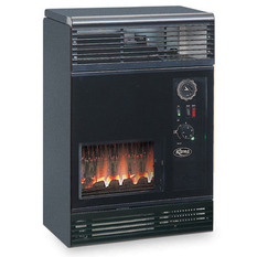 Plynové topidlo Karma Beta 4C 02 Comfort, o výkonu 3,9 kW, s odtahem spalin přes zeď, bez vlastních spínacích hodin, antracit(sklo černé)