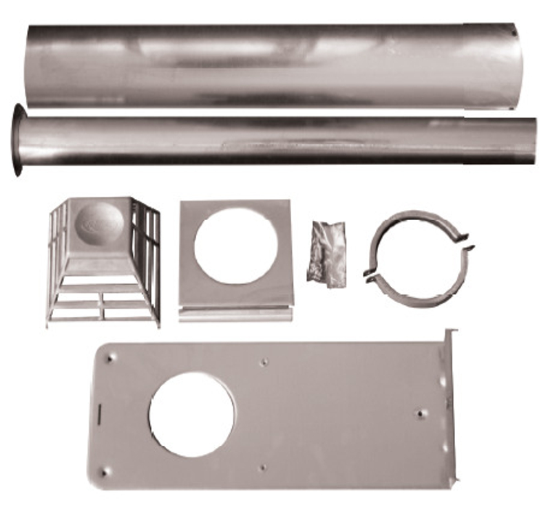 Výdech Karma k topidlům Beta VYD60, odtah přes zeď 60 cm