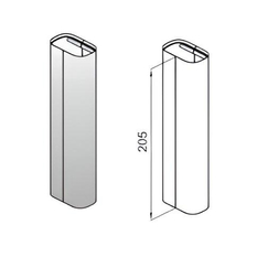 Krytka nosného profilu Korado (Z-U331, Z-U390, Z-U391, Z-U392, Z-U400)