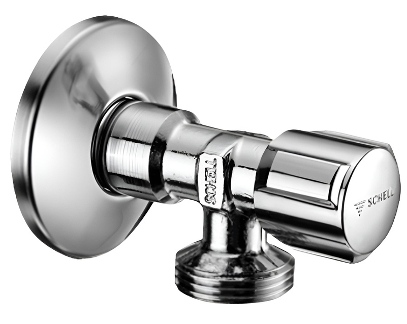 Pračkový ventil Schell Comfort, 1/2˝ x 3/4˝, chrom