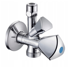 Kombinovaný rohový ventil Schell Sanland, 1/2˝ x 3/8˝ x 3/4˝, chrom