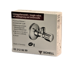 Rohový ventil Schell Comfort regulační, bez matky 1/2˝&nbsp;x&nbsp;3/8˝