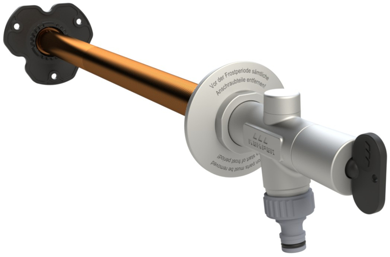 Nezámrzná venkovní armatura Kemper FROSTI, s nástrčným klíčem, kompletní set, DN 20