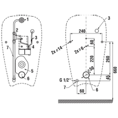 Odsávací urinal Jika Golem Antivandal 310 x 340 x 535 mm, bílá