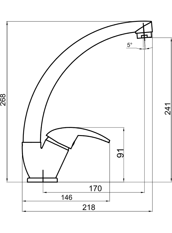Novaservis Dřezová baterie Metalia 55 chrom 55014,0