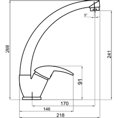 Novaservis Dřezová baterie Metalia 55 chrom 55014,0