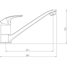 Novaservis Dřezová baterie Metalia 57 chrom 57091,0