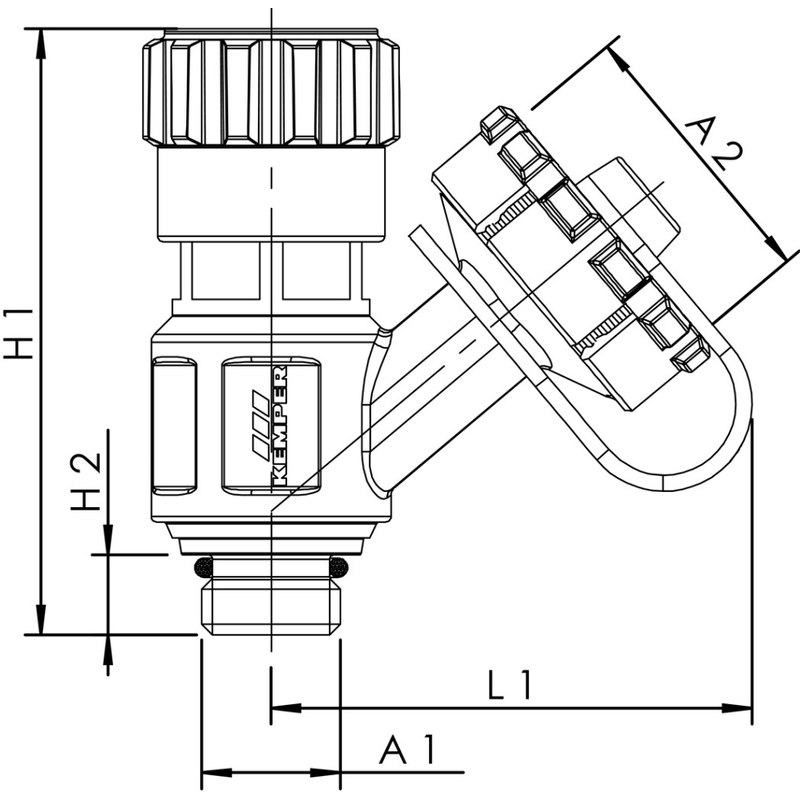 Vypouštěcí ventil Bronz/Plast Kemper, DN 15-50