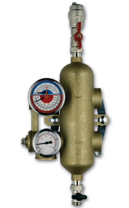 Hydraulický oddělovač - pro horizontální distribuční rozdělovač - 5/4˝Fx5/4˝F IVAR.550 A