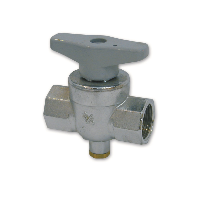 Kulový uzávěr voda - s jímkou - 1/2˝FF, M 10x1, motýl IVAR.T4J