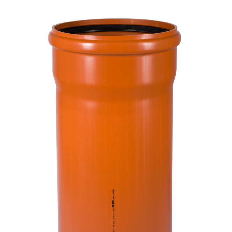 Trubka hrdlová kanalizační PVC Osma KGEM SN4, DN 500 x 12,3 x 5000 mm, oranžová