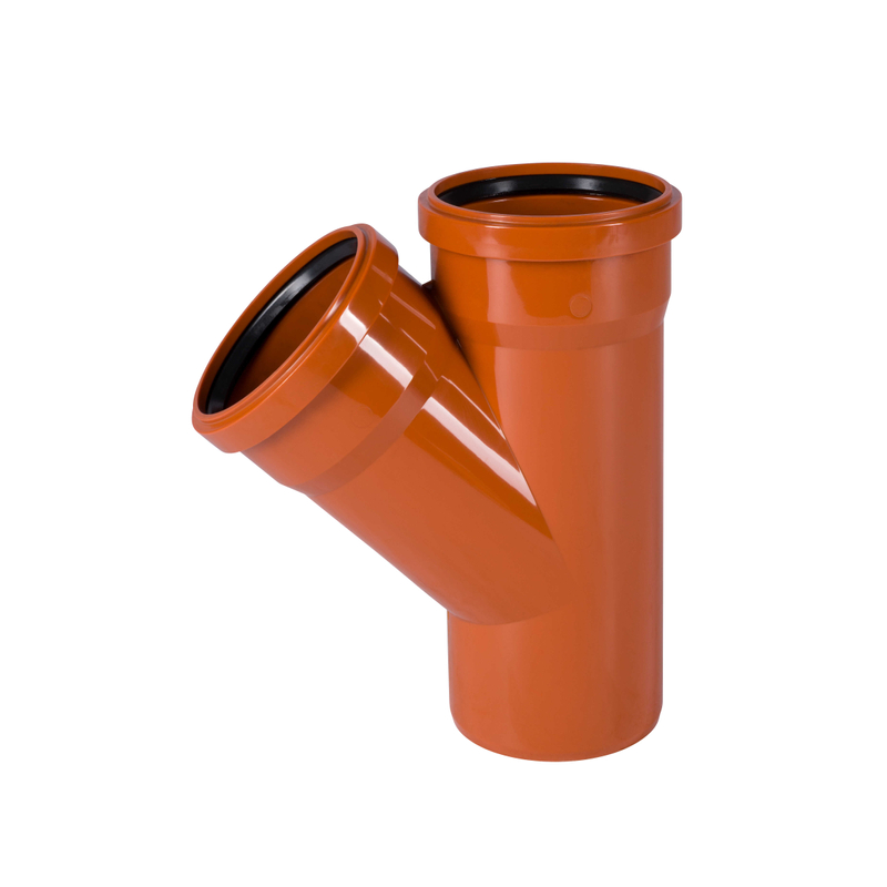 Odbočka kanalizační PVC Osma KGEA 45°, DN 110 x 110, oranžová