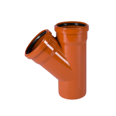 Odbočka kanalizační PVC Osma KGEA 45°, DN 110 x 110, oranžová