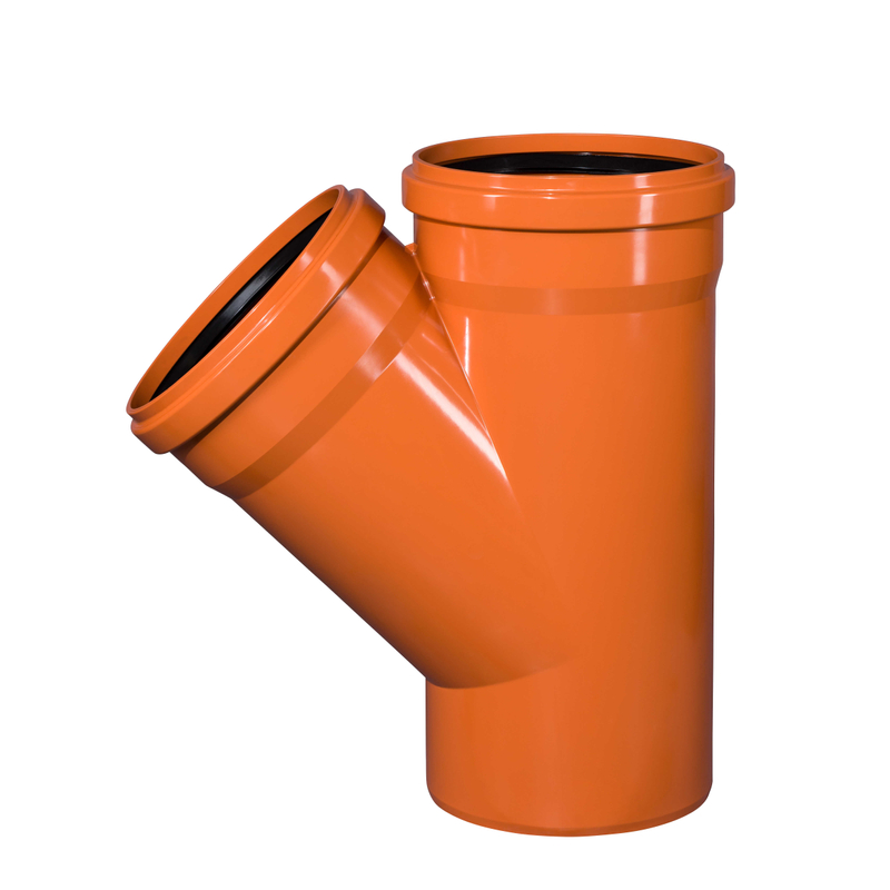 Odbočka kanalizační PVC Osma KGEA 45°, DN 315 x 315, oranžová