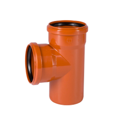 Odbočka kanalizační PVC Osma KGEA 87°, DN 110 x 110, oranžová
