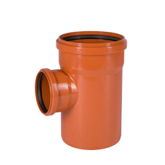 Odbočka kanalizační PVC Osma KGEA 87°, DN 200 x 125, oranžová