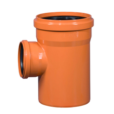 Odbočka kanalizační PVC Osma KGEA 87°, DN 250 x 160, oranžová