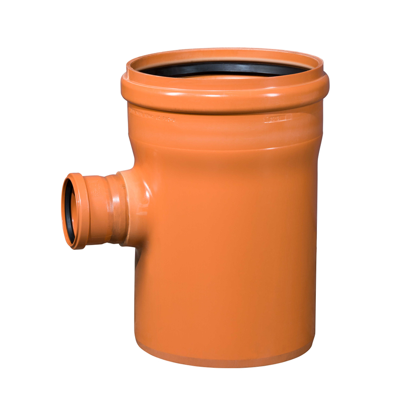 Odbočka kanalizační PVC Osma KGEA 87°, DN 315 x 110, oranžová