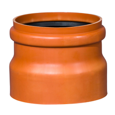 Přechod kanalizační PVC Osma KGUSM z PVC na kameninu, DN 250, oranžová