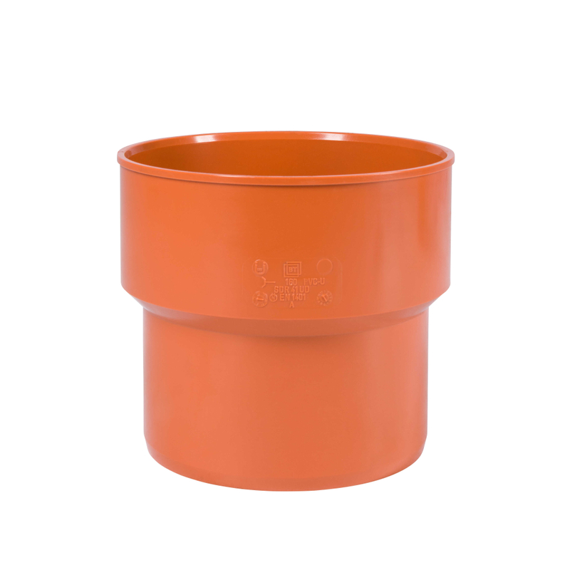 Přechod kanalizační PVC Osma KGUG z litiny na PVC, DN 160, oranžová