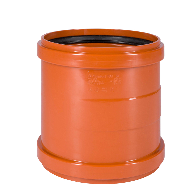 Přesuvka kanalizační PVC Osma KGU, DN 200, oranžová