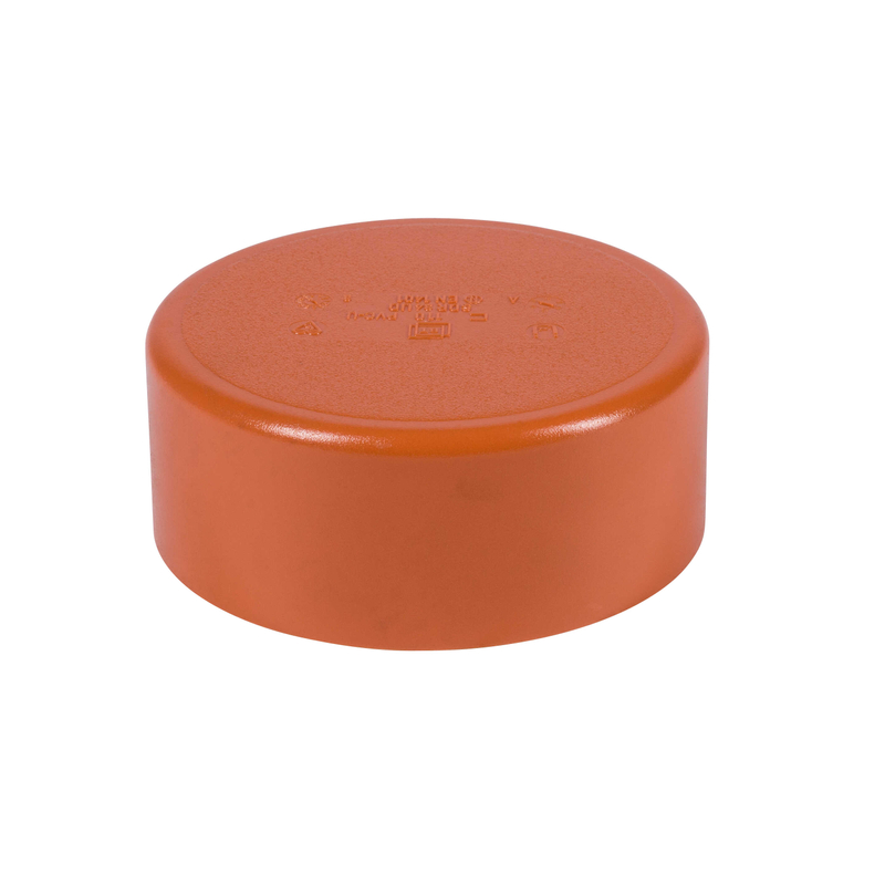 Víčko vnější kanalizační PVC Osma KGK, DN 110, oranžová