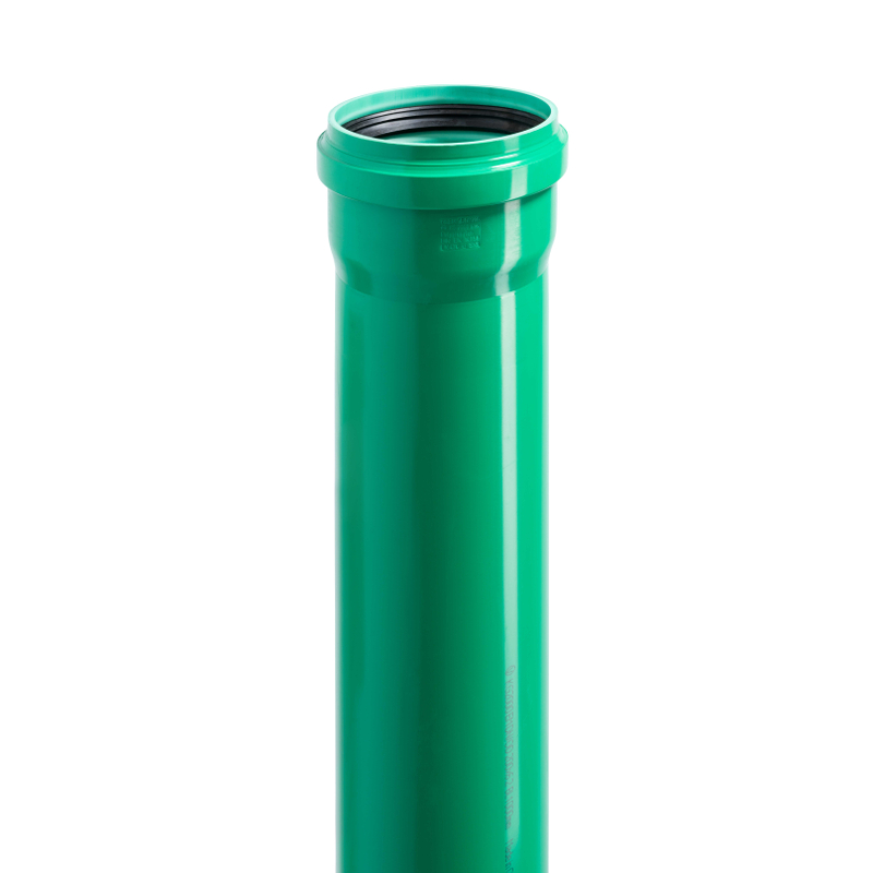 Trubka hrdlová kanalizační Osma KG 2000 Polypropylen PPKGEM SN10, DN 200 x 6,2 x 1000 mm, zelená