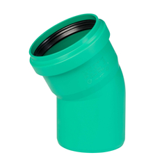 Koleno kanalizační Osma KG 2000 Polypropylen PPKGB 30°, DN 110, zelená