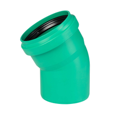 Koleno kanalizační Osma KG 2000 Polypropylen PPKGB 30°, DN 160, zelená