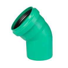 Koleno kanalizační Osma KG 2000 Polypropylen PPKGB 45°, DN 160, zelená