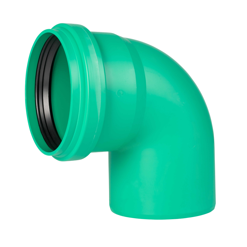 Koleno kanalizační Osma KG 2000 Polypropylen PPKGB 87°, DN 160, zelená