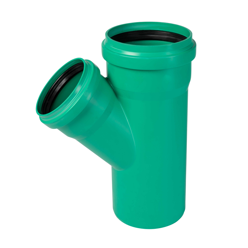 Odbočka kanalizační Osma KG 2000 Polypropylen PPKGEA 45°, DN 200 x 160, zelená